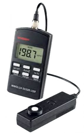 MAVOLUX-5032B-USB | Luxmètre 199 000 Lux avec sonde déportée et mémoire 