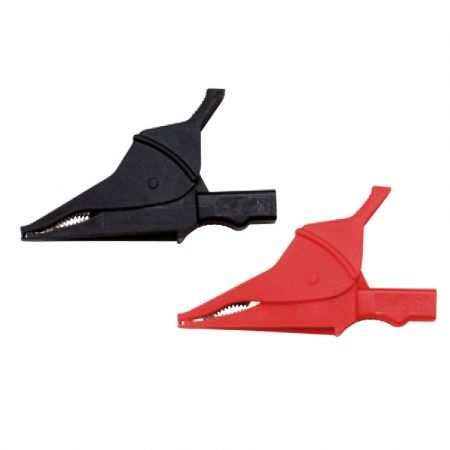 P01295457Z | Jeu de pinces crocodiles 1 000 V CAT IV, 15 A, rouge et noire 