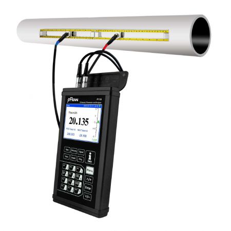 P118I-KIT | Kit débitmètre à ultrasons de précision portable en malette avec deux jeux de transducteur sur règle et accessoires