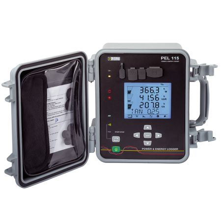 P01157169 | Enregistreur de puissance et d'énergie triphasé PEL115, 4 entrées tension, 4 entrées courant, afficheur, IP67