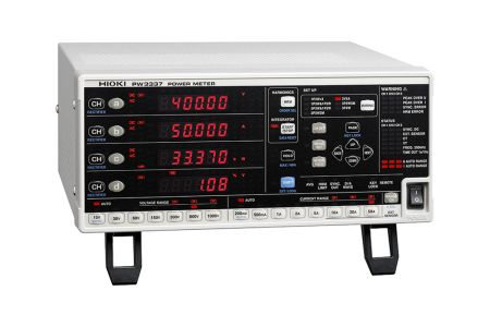 HI-PW3337-02 | Analyseur de puissance 3 voies avec entrée pour sonde de courant, sortie D/A et interfaces LAN et RS-232C