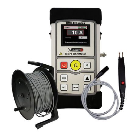 RMO-EH-SERIE | Micro-ohmmètres portables DVpower série RMO-EH, courant d'essai jusqu'à 10 A, tension jusqu'à 16.8 V CC