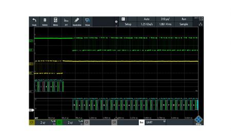 RTB-K2 | Option de déclenchement et décodage série UART / RS-232 / RS-422 / RS-485 pour RTB 2000 