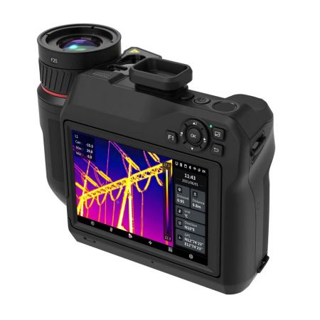 SP40H | Caméras thermiques série SP40H 480 x 360 px, -40°C à +2200°C, écran tactile 5'' inclinable à 90°, 25 Hz, FOV selon lentille