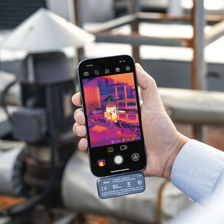 FLUKE-TC01B/25HZ | Caméra thermique TC01B 256 x 192 px, -10°C à 550°C, 25 Hz, 56° x 42° pour smartphone Apple iOS