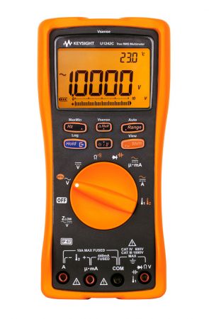 U1242C | Multimètre numérique portable TRMS AC, 10 000 points, avec détection de tension sans contact