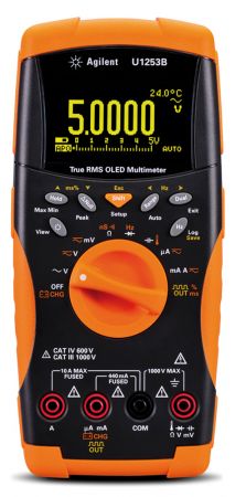 U1253B | Multimètre numérique portable TRMS AC+DC, 50 000 points, avec générateur de signal carré