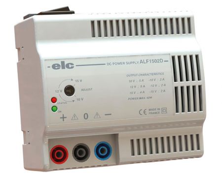 ALF1502D | Alimentation numérique 1 voie symétrique, 24 V / 2 A ou 12 V / 5 A ou ± 15 V / 2 A, puissance 60 W