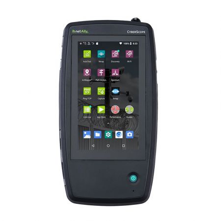 CYBERSCOPE-CE-E | Analyseur de cybersécurité portable netAlly CyberScope, réseaux Ethernet et sans fil, tri-bande partielle