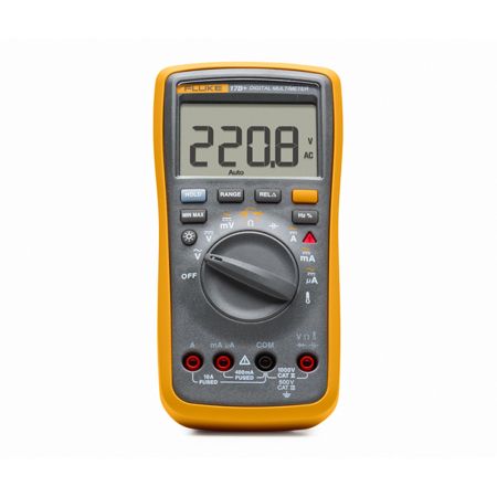 FLUKE-17BPLUS/EUR | Multimètre numérique compact polyvalent Fluke 17B+, RMS AC, 4000 pts, 1000 V CAT II, 600 V CAT III