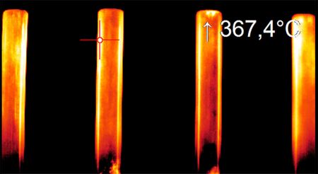 PI450IG7 | Caméra thermique 382 x 288 px 150°C à 1 500°C, 27 Hz / 80 Hz, pour l'industrie du verre