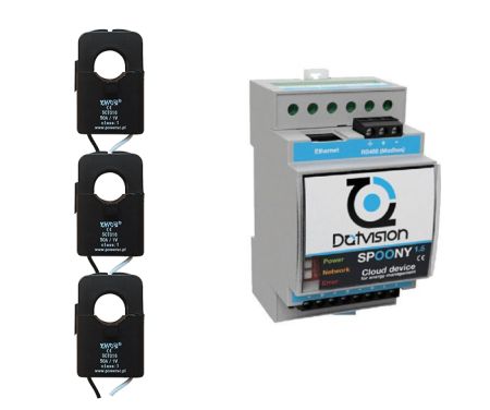PACK-TC-D16-100A | Pack Spoony 1.5 - 70 kVA 3x Pinces D16 - 0 à 100 A 