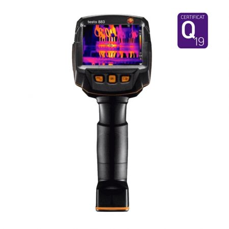 05608830 | Caméra thermique Testo 883-1, 320 x 240 px, -30°C à 650°C, objectif 30° x 23°, écran tactile, pointeur laser