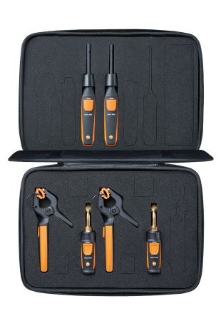 0563000241 | Kit climaticien frigo plus EU comprenant, thermomètre à pince, thermo-hygromètre, mano mètre à hte pression et étui