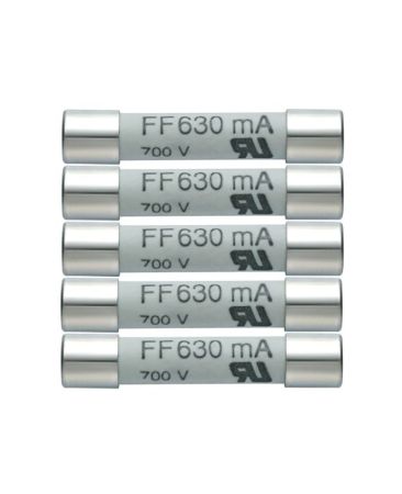 05900007 | Jeu de 5 fusibles de rechange 630 mA / 600 V 