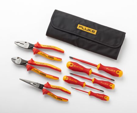 IKST7 | Kit de démarrage d'outils portables isolés (5 tournevis isolés + 3 pinces isolées 1 000V)