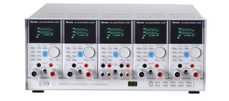 63600-SERIE | Charges électroniques prog. modulaires 5 modules, 600 V / 80 A selon le modèle, puissance 100 à 400 W