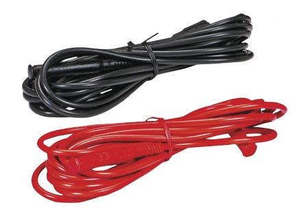 P01295094 | Cordon droit - coudé 3 m rouge + noir (blister x2) 