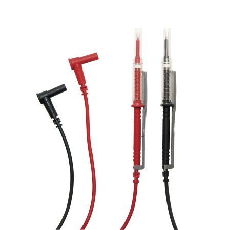 P01295461Z | Jeu de 2 cordons IP2X 1,5m rouge et noir pour multimètre 600 V CAT IV / 1 000 V CAT III 