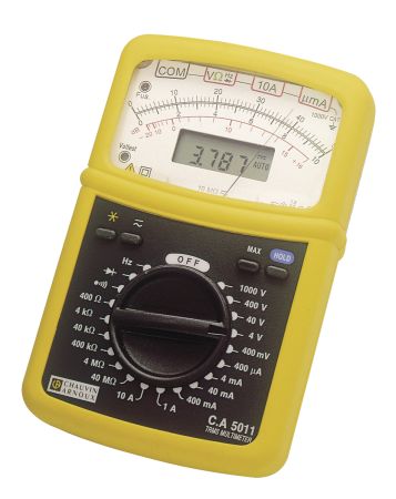 P01196311E | Multimètre analogique / numérique CA 5011, TRMS AC+DC, 4 000 points 