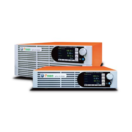 AFV-P-SERIE | Alimentations programmables AC/DC série AFV-P, 1 voie, 600 VA - 5kVA, 0-155 Veff, 0-420 VDC