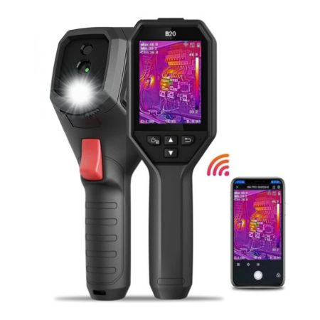 HM-TP52-3AQF/W-B20 | Caméra thermique B20, 256 x 192 px, -20°C à +550°C, écran 3.2'', 25 Hz, Wi-Fi, caméra optique (2 MP), HIK
