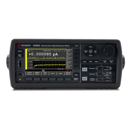 B2985B | Femto/Pico-ampèremètre 0,01 fA , électromètre , source de tension ±1000 V , mesure A, V, C, Ω, °C, %HR