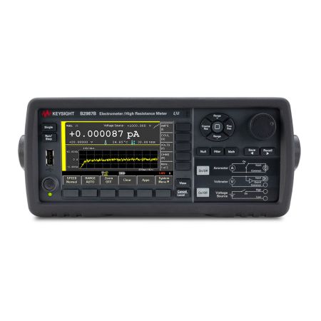 B2987B | Femto/Pico-ampèremètre 0,01 fA , électromètre, avec batterie , source de tension ±1000 V , mesure A, V, C, Ω, °C, %HR