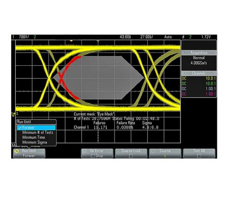 DSOX2MASK | Test de masques pour les séries d'oscilloscopes DSOX / MSOX 2000 