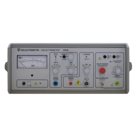 DT45 | Diélectrimètre 200 GΩ, tension d'essai jusqu'à 4 kV 