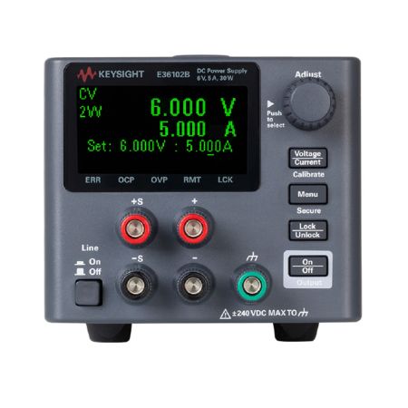 E36102B | Alimentation numérique 1 voie programmable 6 V / 5 A DC (30 W), interfaces USB et LAN (LXI)
