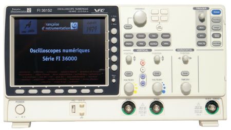 FI36152 | Oscilloscope numérique 2 voies 150 MHz, avec mémoire 25 000 Pts 