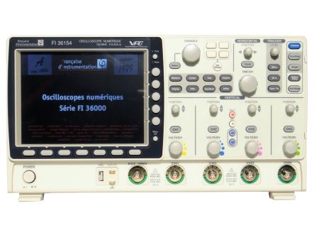 FI36154 | Oscilloscope numérique 4 voies 150 MHz, avec mémoire 25 000 Pts 