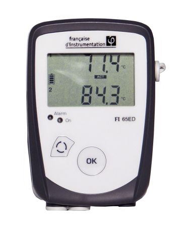 FI65ED | Enregistreur autonome de température -40°C à 120°C, avec afficheur 