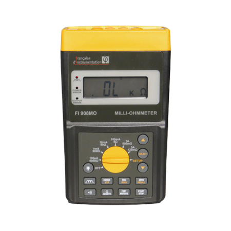 FI908MO | Micro-milliohmmètre portable 5 A, résolution 1 µΩ 