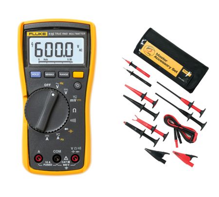 FLK-115/TLK-225-1 | Multimètre TRMS Fluke 115 + kit TLK225-1 