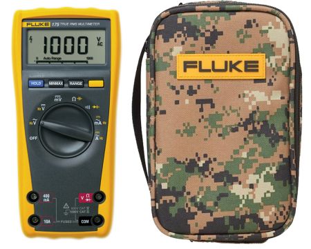 FLUKE-175/F/C25WD | Multimètre numérique TRMS 6000 points Fluke 175 + étui C25 CAMO. 
