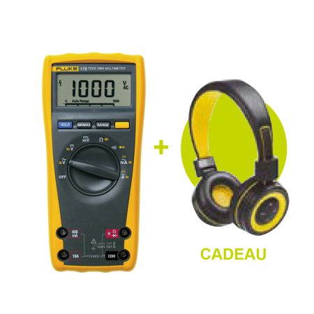 FLK-175/F/HP | Multimètre numérique TRMS avec casque Bluetooth 