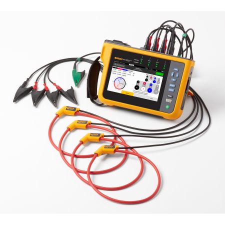 LCT-FLUKE-1775 | Location analyseur de qualité du réseau électrique triphasé avec 4 sondes I17XX-FLEX15KIP 