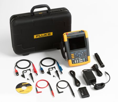 FL190-062/EU/S | Oscilloscope numérique portable ScopeMeter, 2 voies 60 MHz, 10 000 points, avec logiciel et mallette