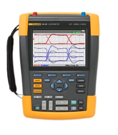 FL190-502/EU/S | Oscilloscope numérique portable ScopeMeter, 2 voies 500 MHz, 10 000 points, avec logiciel et mallette