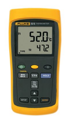 FL52-2 | Thermomètre numérique 2 voies thermocouples, FLUKE-52-2 