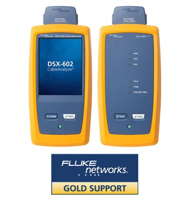 DSX-602-PRO/GLD-INT/ | Analyseur de câbles 500 MHz avec support gold 1 an 