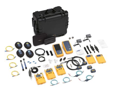 DSX2-8000QOI/G-INT | Analyseur de câbles 2 GHz Cat. 8 DSX8000 WiFi + OLTS Certi- Fiber Quad + OTDR OFQ + caméra FI-1000-KIT + 1 an de support