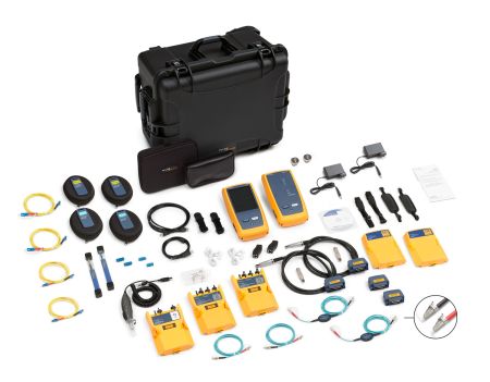 DSX2-8000QOI-INT | Analyseur de câbles 2 GHz Cat 8 DSX8000 WiFi + OLTS Certi- Fiber Quad + OTDR OptiFiber Quad + caméra FI-1000-KIT