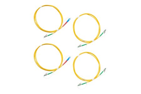 SRC-9-SCLCAPCKIT-M | Kit de cordons de test de référence monomode (2 SCUPC/LCAPC, 2 LCAPC/LCAPC) 