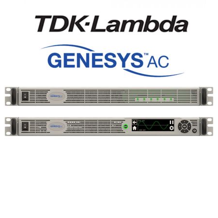 GAC-1U-2-3KVA | Alimentations AC programmables séries GENESYS GAC et GAC-PRO, 1 voie, 2-3 kVA, 350 VAC, 30 A, 1U rack 19''