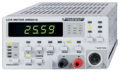 HM8018 | Pont de mesures RLC, avec précision de base 0,2% et fréquence de tets jusqu'à 25 kHz