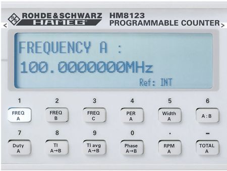 HM8123-X | Compteur universel 3 GHz, avec stabilité OCXO 
