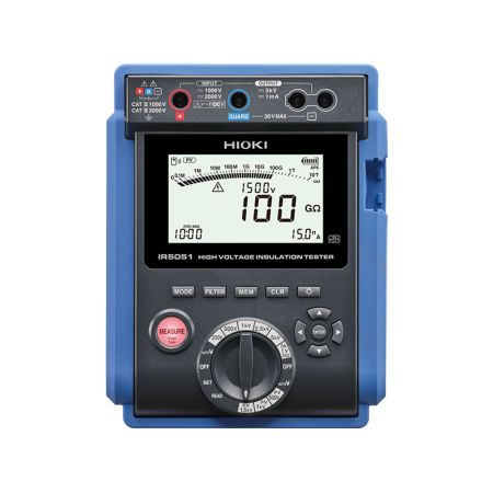 HI-IR5051 | Contrôleur d'isolement HT 250 V à 5 kV / 10 TΩ avec mode spécifique pour test des installations photovoltaïques